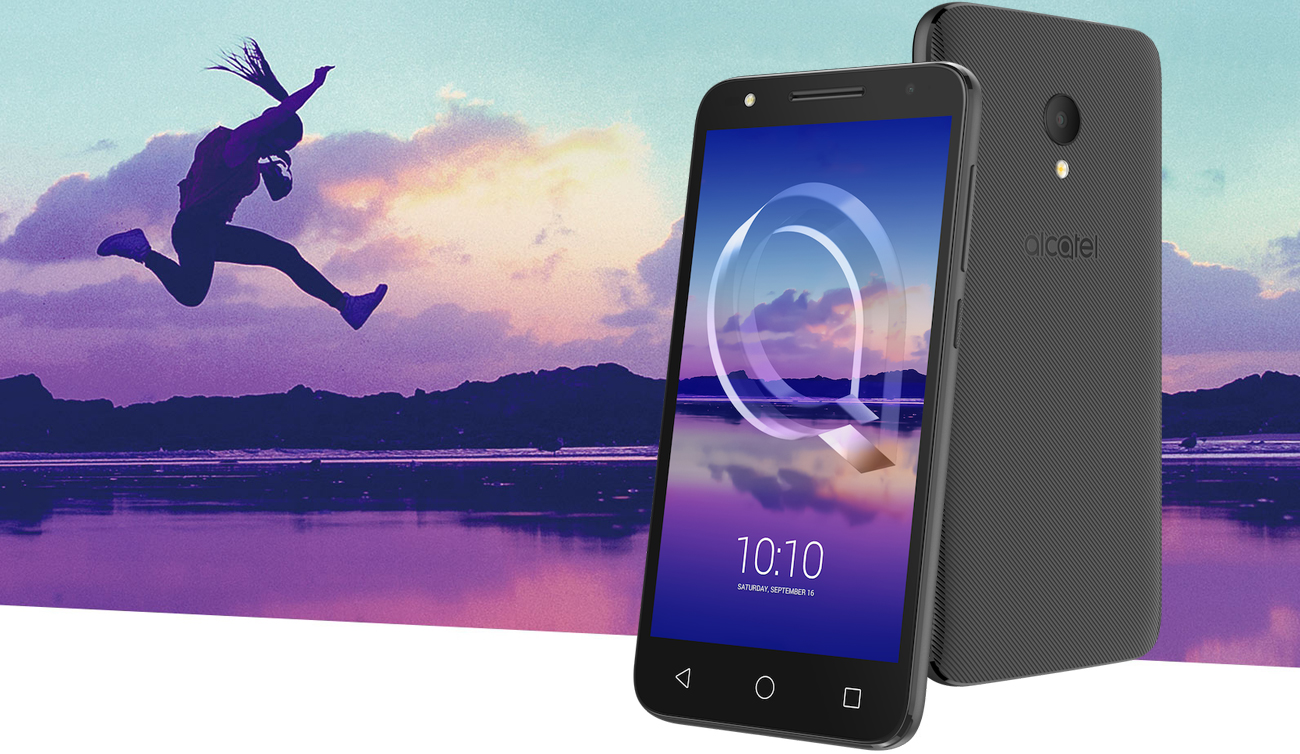 Szary Alcatel U5 teksturowana obudowa